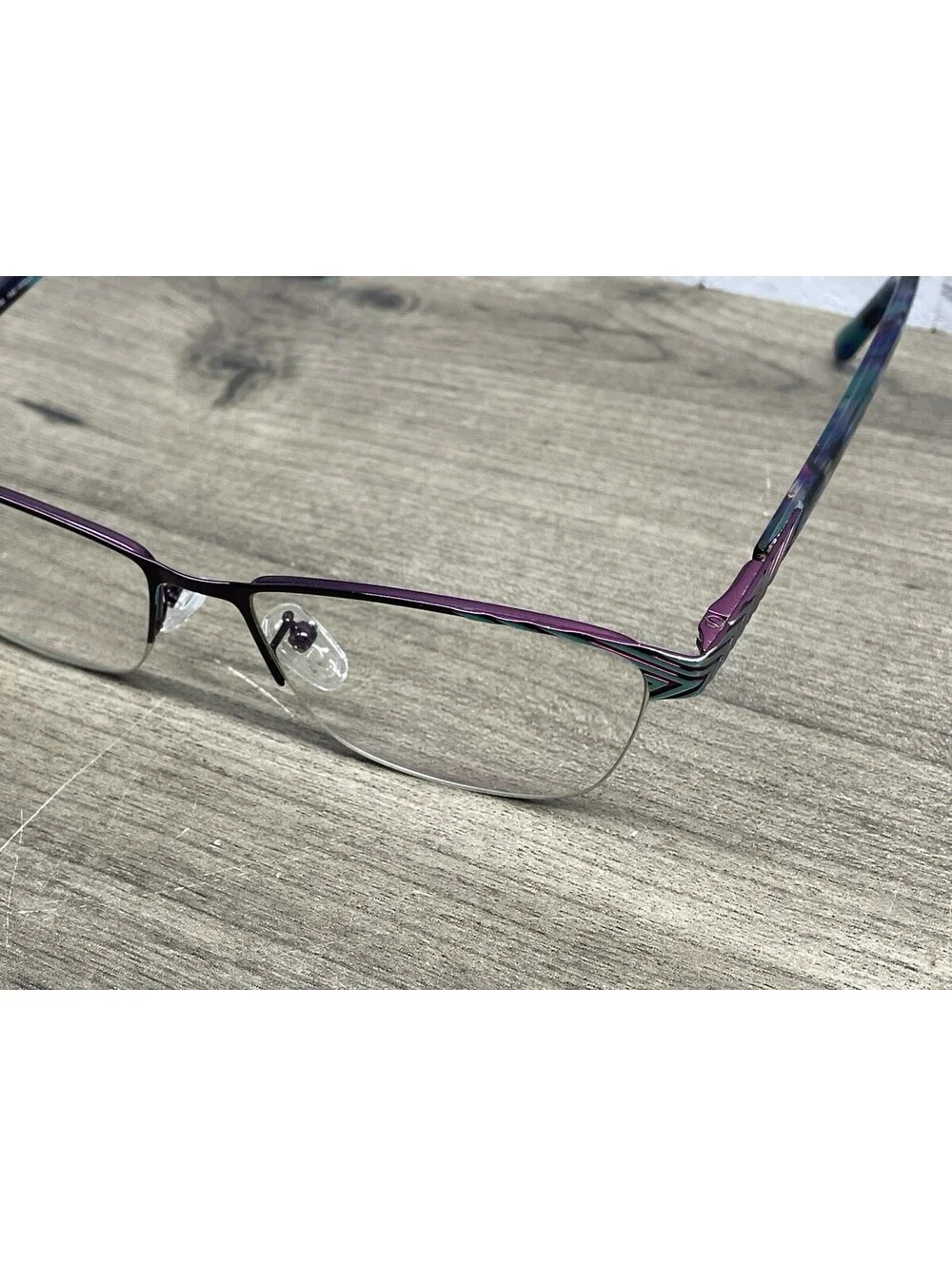 Wittnauer Eyeglasses, Frames Only, Charlene, 54-16-145, Metal/Plastic, Violet